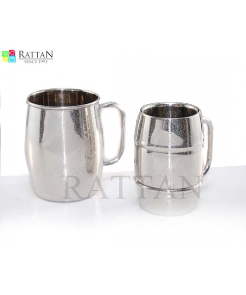 Double Wall Barrel Shape Beer Mug 