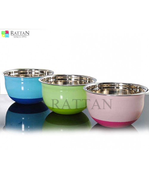 Extra Deep Mixing Color Bowl W Silicone Base 