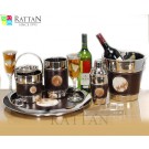 Bar Set With Faux Leather Fur Design 