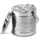 Stainless Steel Crocodile Etched Ice Bucket 