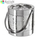 Stainless Steel Hammered Ice Bucket 