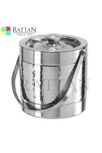 Stainless Steel Hammered Ice Bucket 